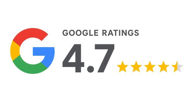 Google ratings 4.7 out of 5