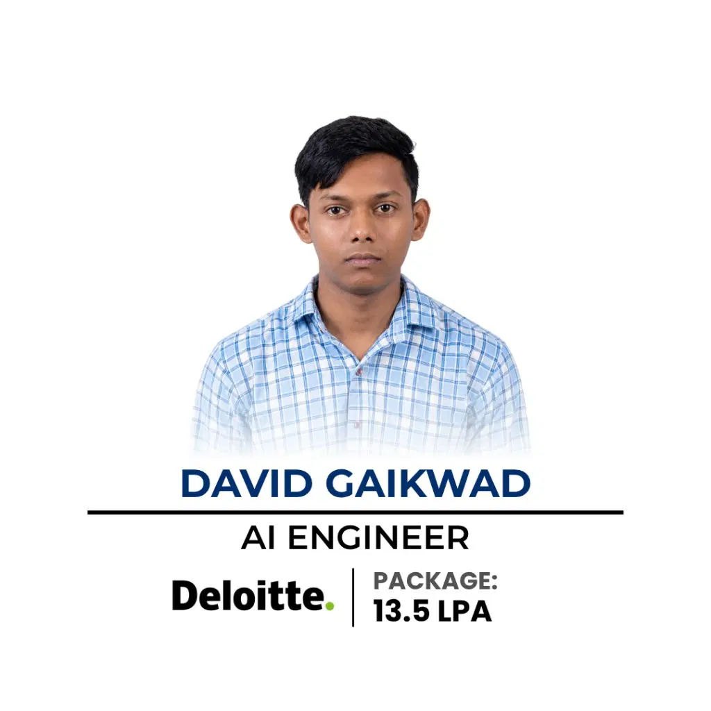 David Gaikwad — AI Engineer at Deloitte, 13.5 LPA
