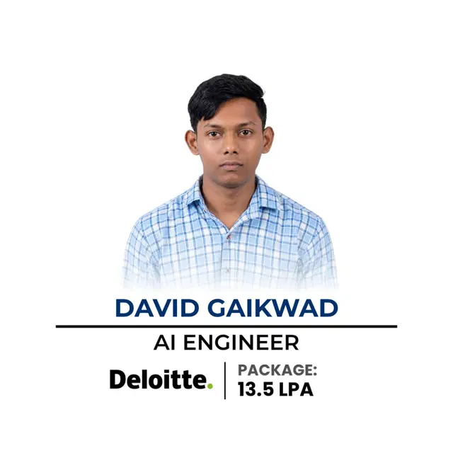 David Gaikwad — AI Engineer at Deloitte, 13.5 LPA