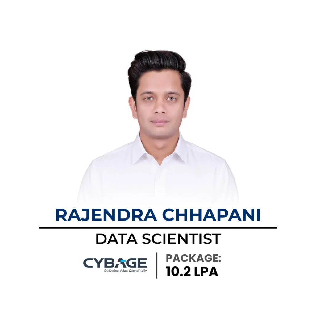 Rajendra Chhapani — Data Scientist at Cybage, 10.2 LPA
