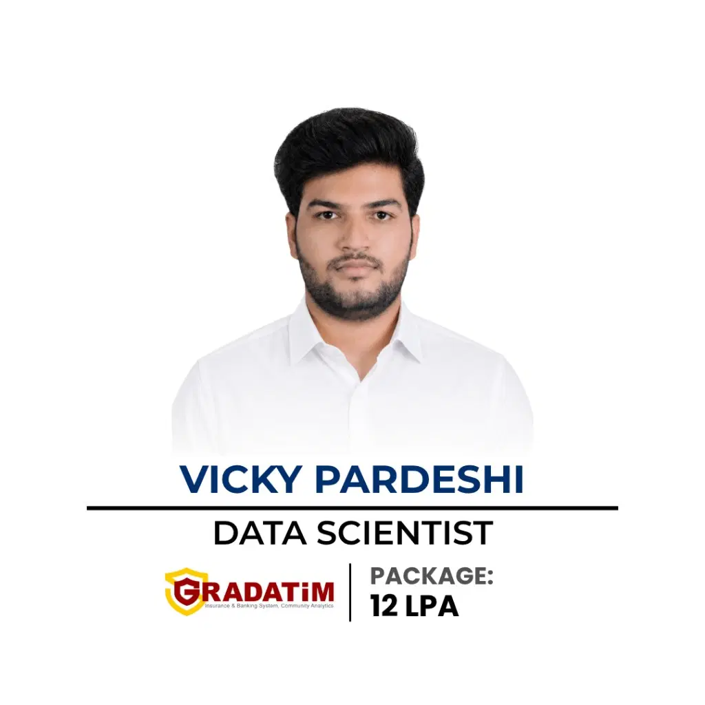 Vicky Pardeshi — Data Scientist at Gradatim, 12 LPA